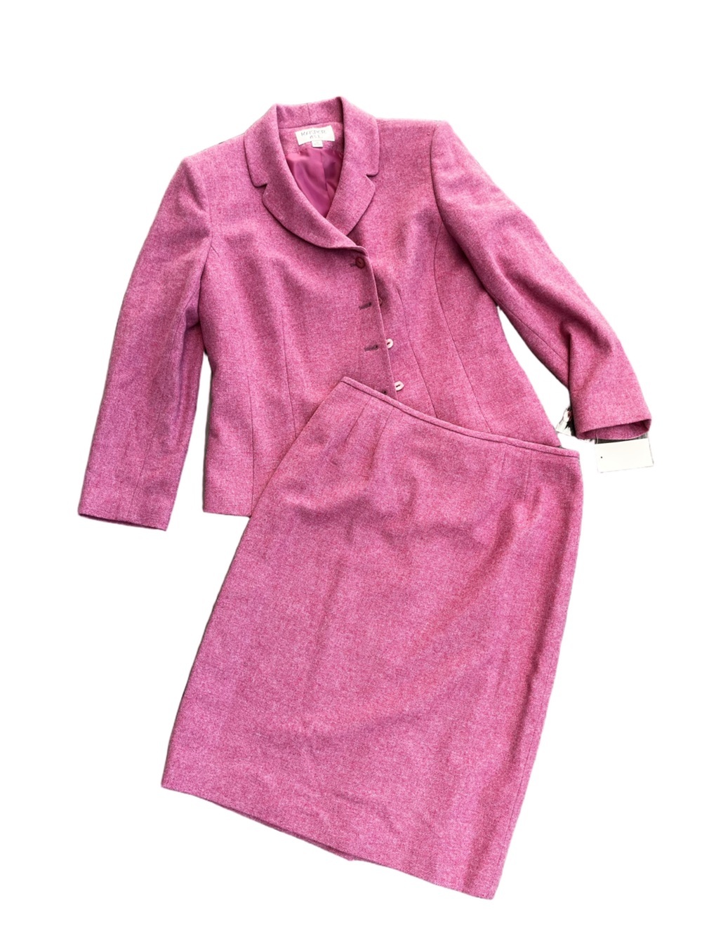 NWT vintage wool blend skirt suit